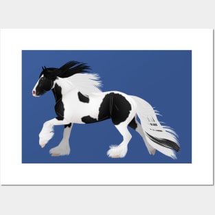 Gypsy Vanner Horse - Equine Rampaige Posters and Art